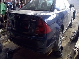 2001 HONDA CIVIC, NAVY BLUE, EX, 1.7L VTEC, AT,  A25078